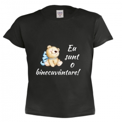 Tricou negru copii, Eu sunt o binecuvantare, ursulet